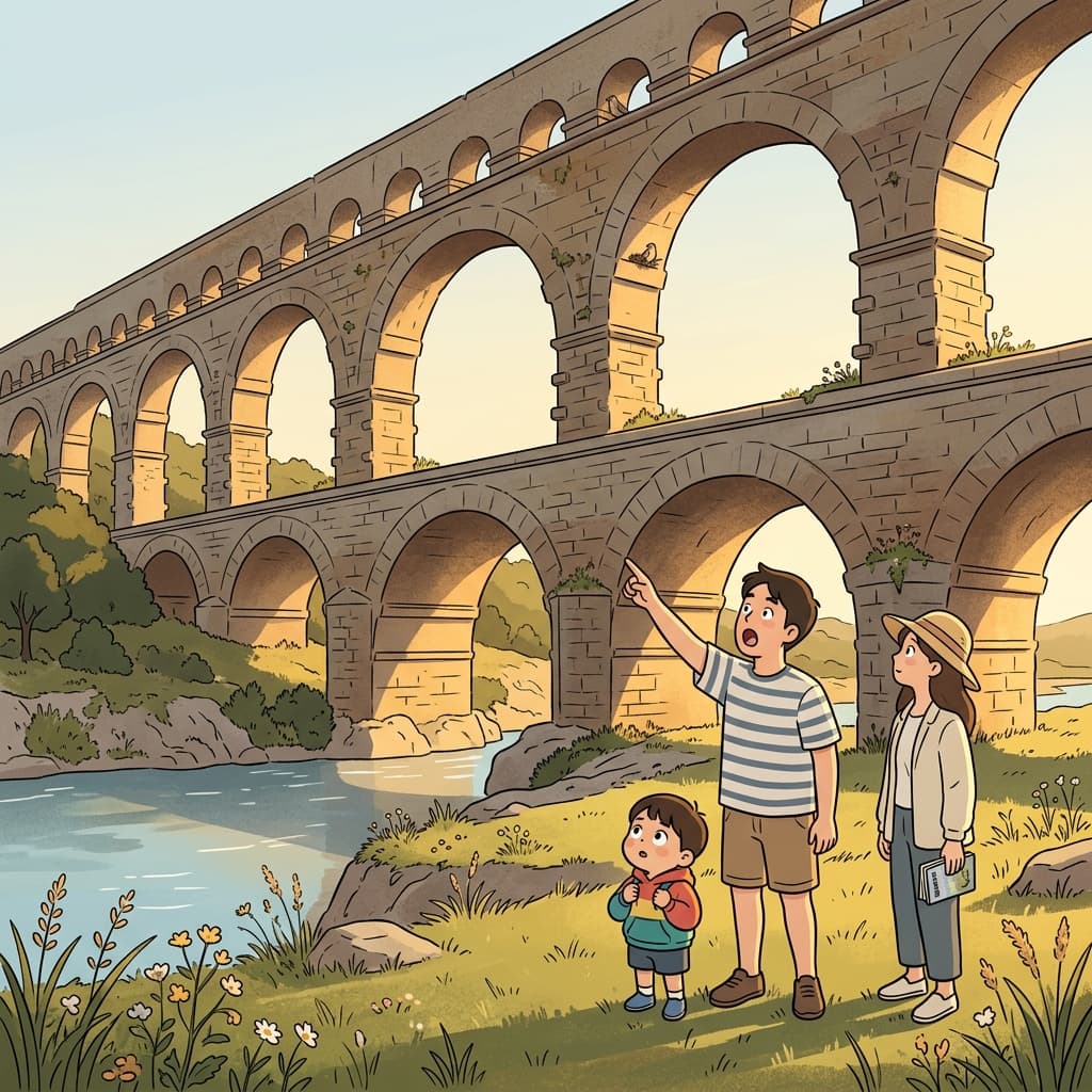 The ancient bridge still standing is a testament to Roman engineering brilliance.