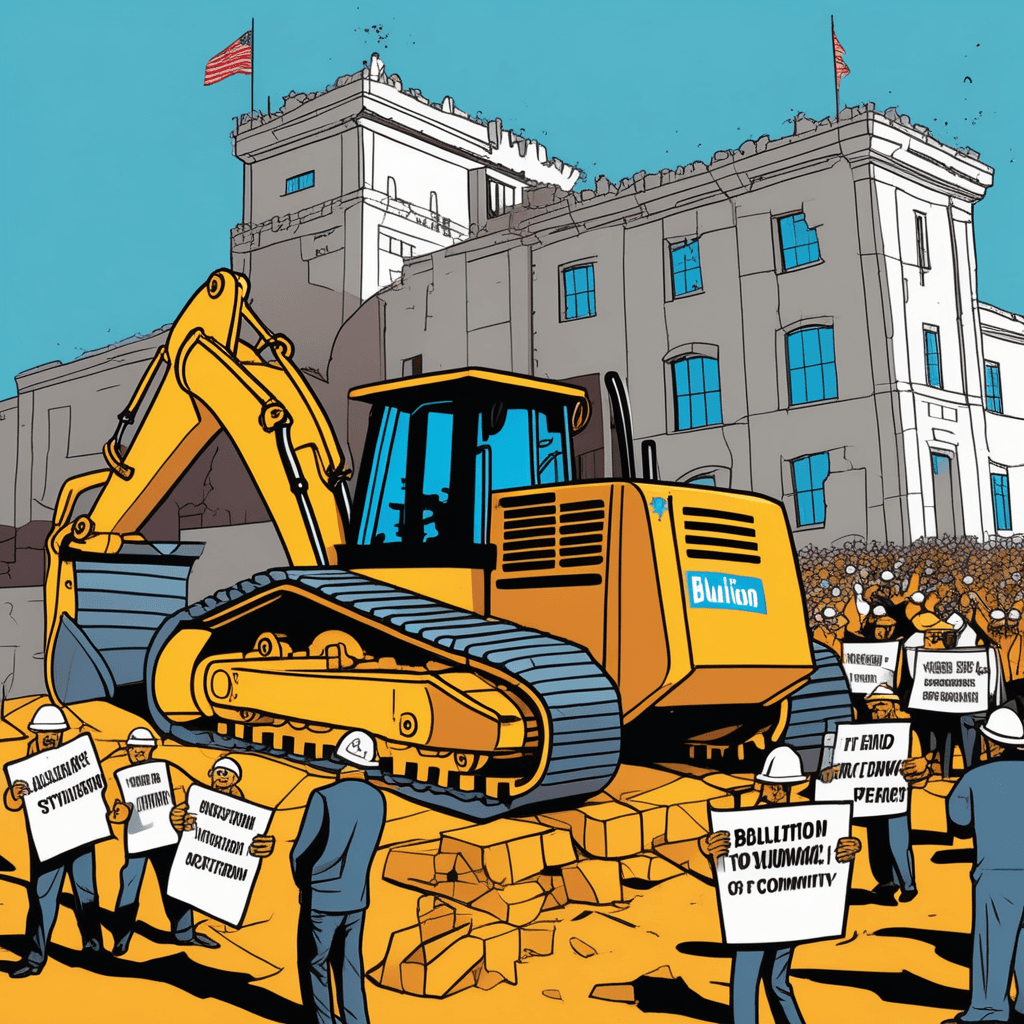 Demolition brings abolition, blueprints bring solution!