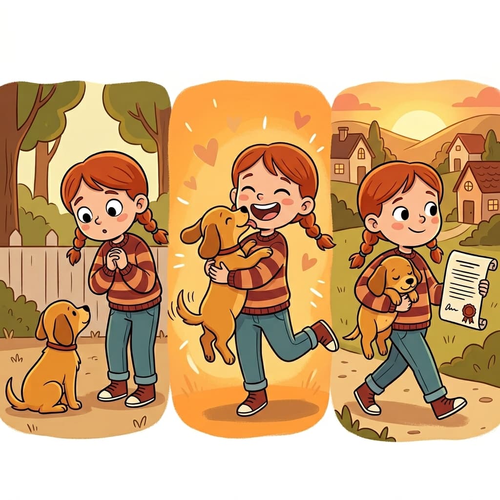 She absolutely, positively, and definitely wanted to adopt the puppy.