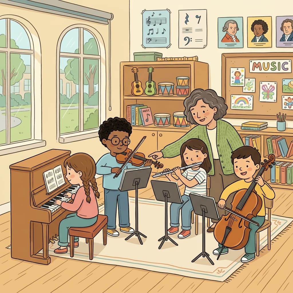 The young musicians studied together at a music academy.