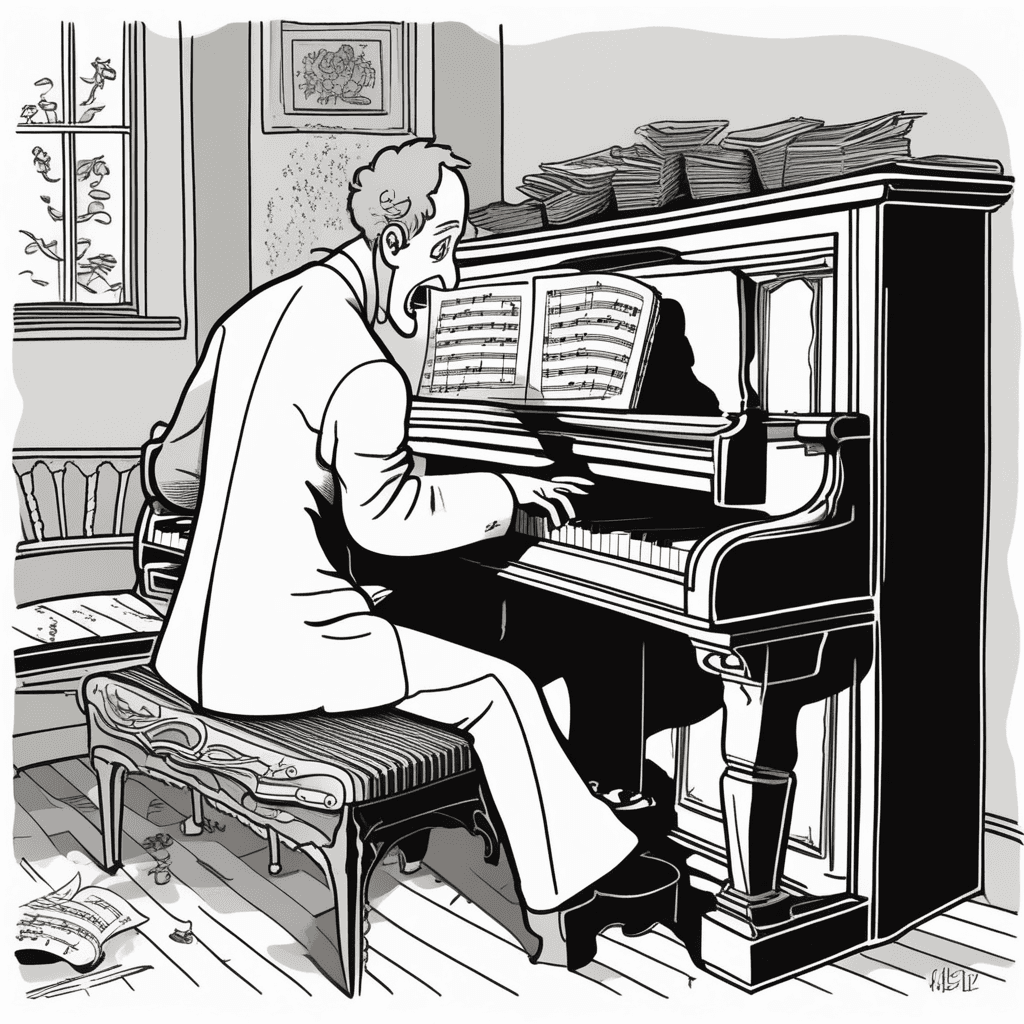 Perfectly tuned melodies from fingers accustomed to years of practice!