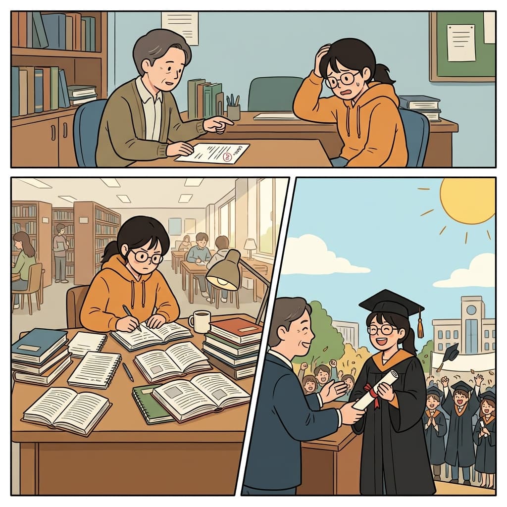 Her acknowledgement of the mistake brought encouragement and eventually led to accomplishment.