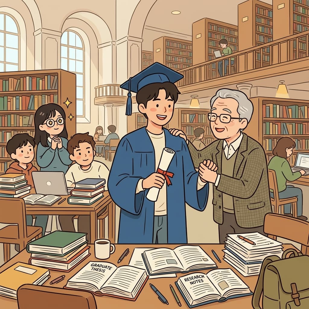 To acquire great knowledge requires persistence, and success inspires others to learn.
