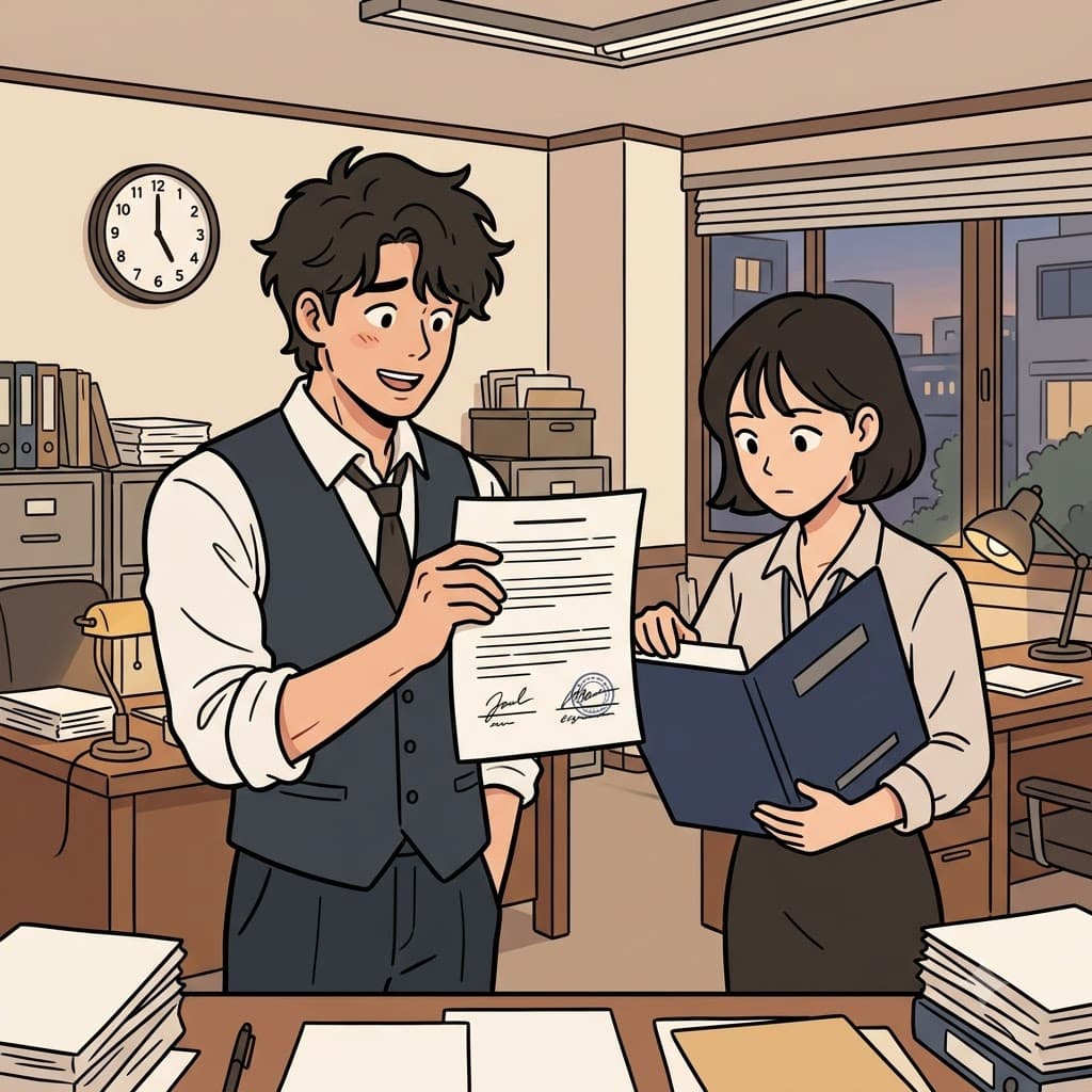 “Affidavit? We have it—now submit it to the court before the deadline.”