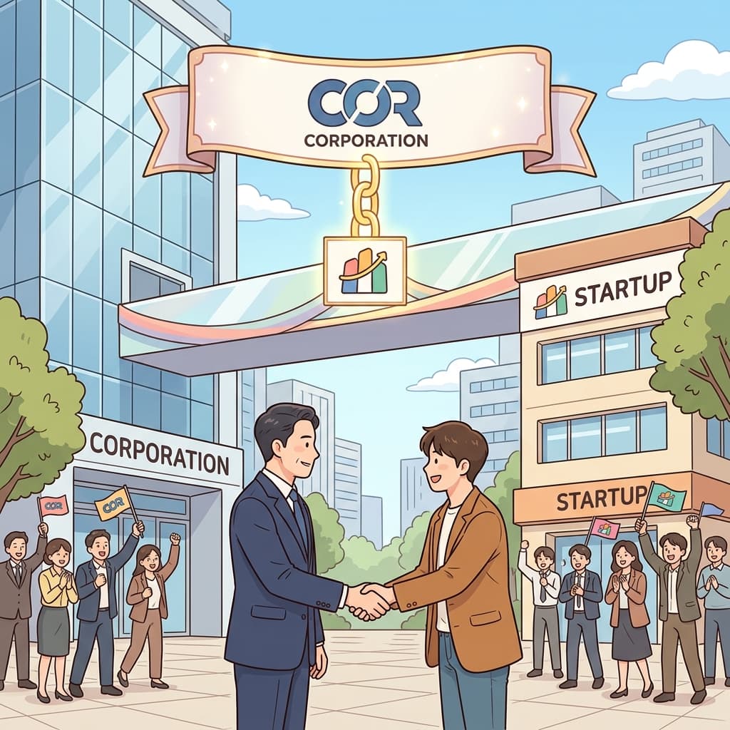 The startup proudly joined the tech giant as an affiliated company.