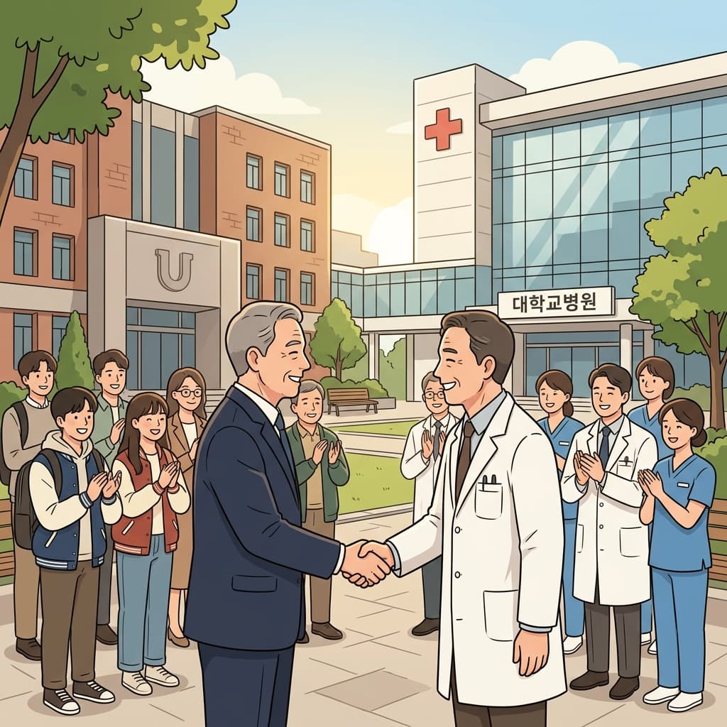 The hospital's affiliation with a leading university improved patient care.