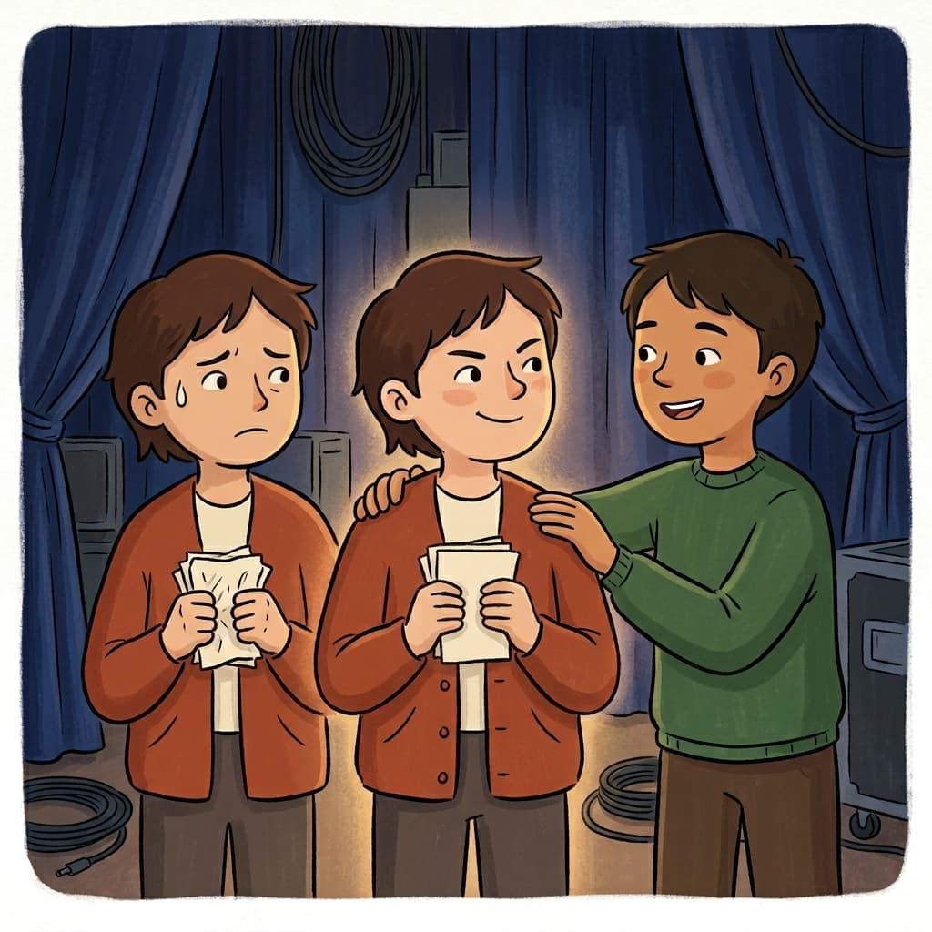 His affirmation gave the nervous speaker confidence.