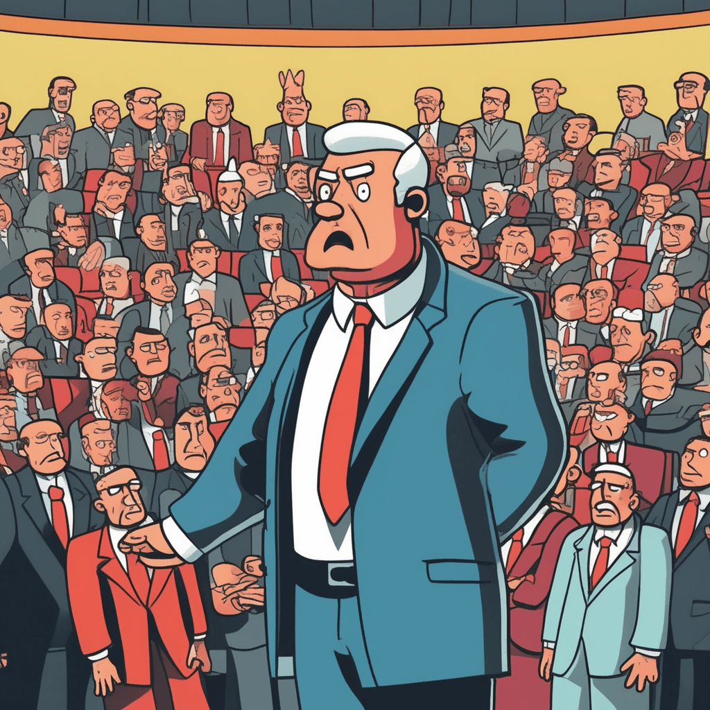 Standing proud at the front, he takes blunt words as an affront!