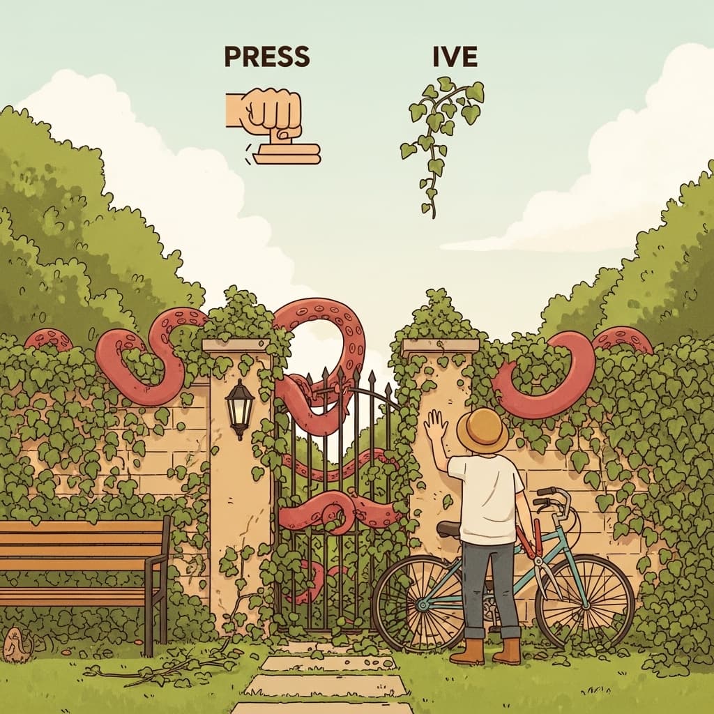 Aggressively PRESS forward — the IVY never stops climbing.