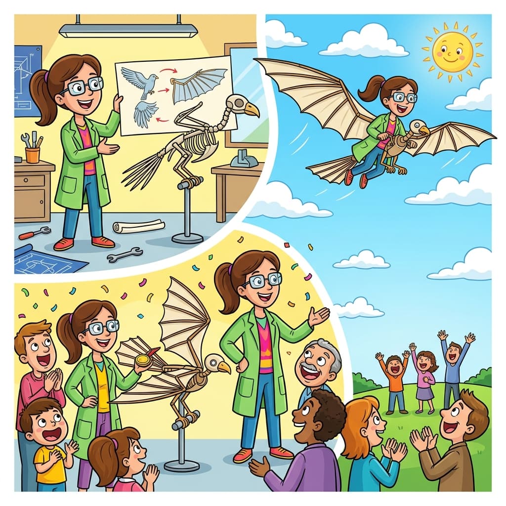 The engineer's analogy about bird wings was so convincing that even the biology professor accepted it without an apology.
