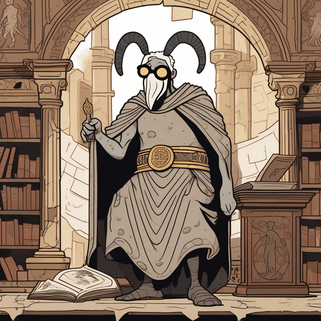 An tick witty about antiquity - ancient knowledge from tiny scholar!