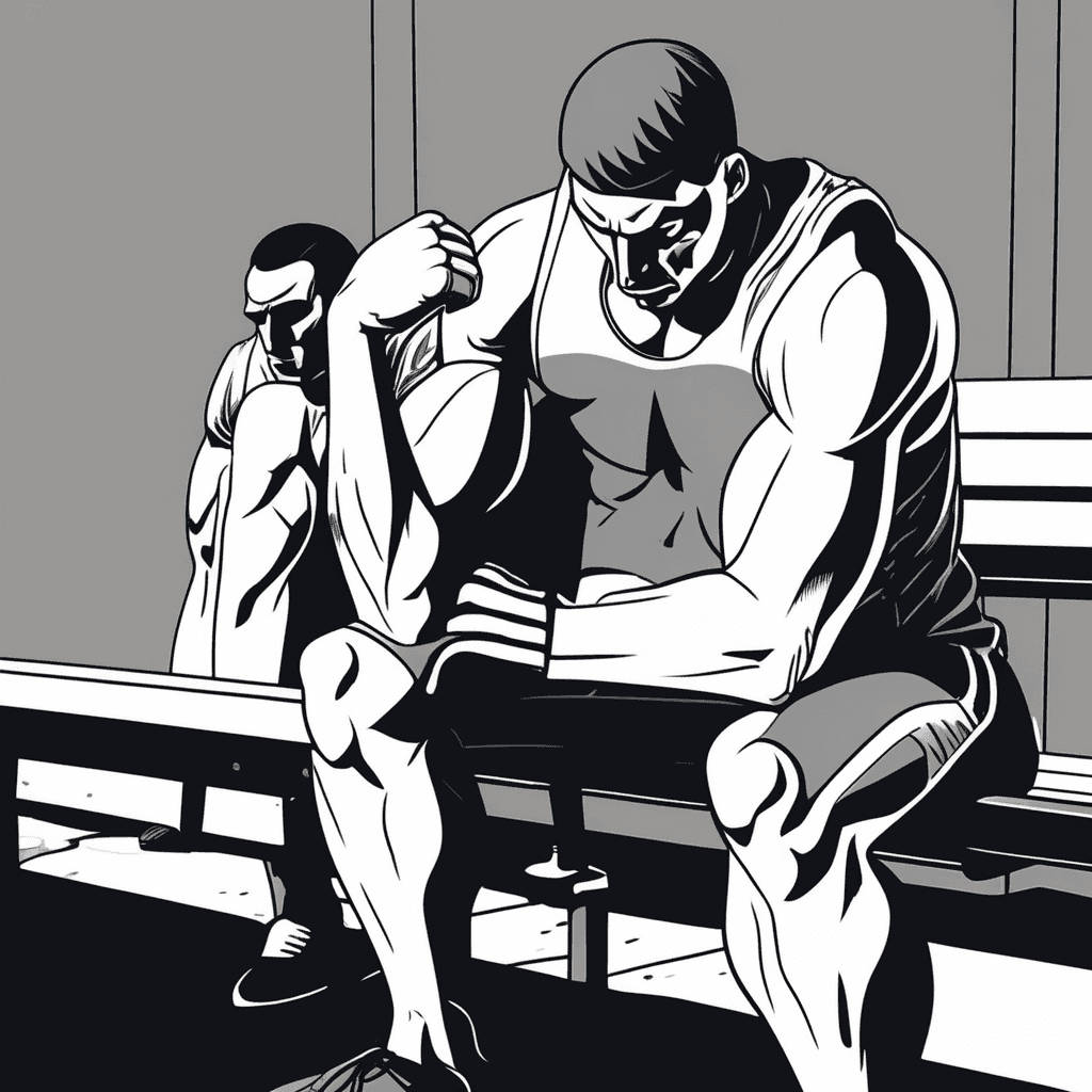 The athletic champion feels apologetic, not pathetic