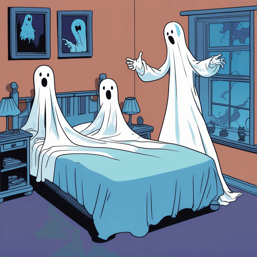 A PAIR of ghosts appears - apparition!