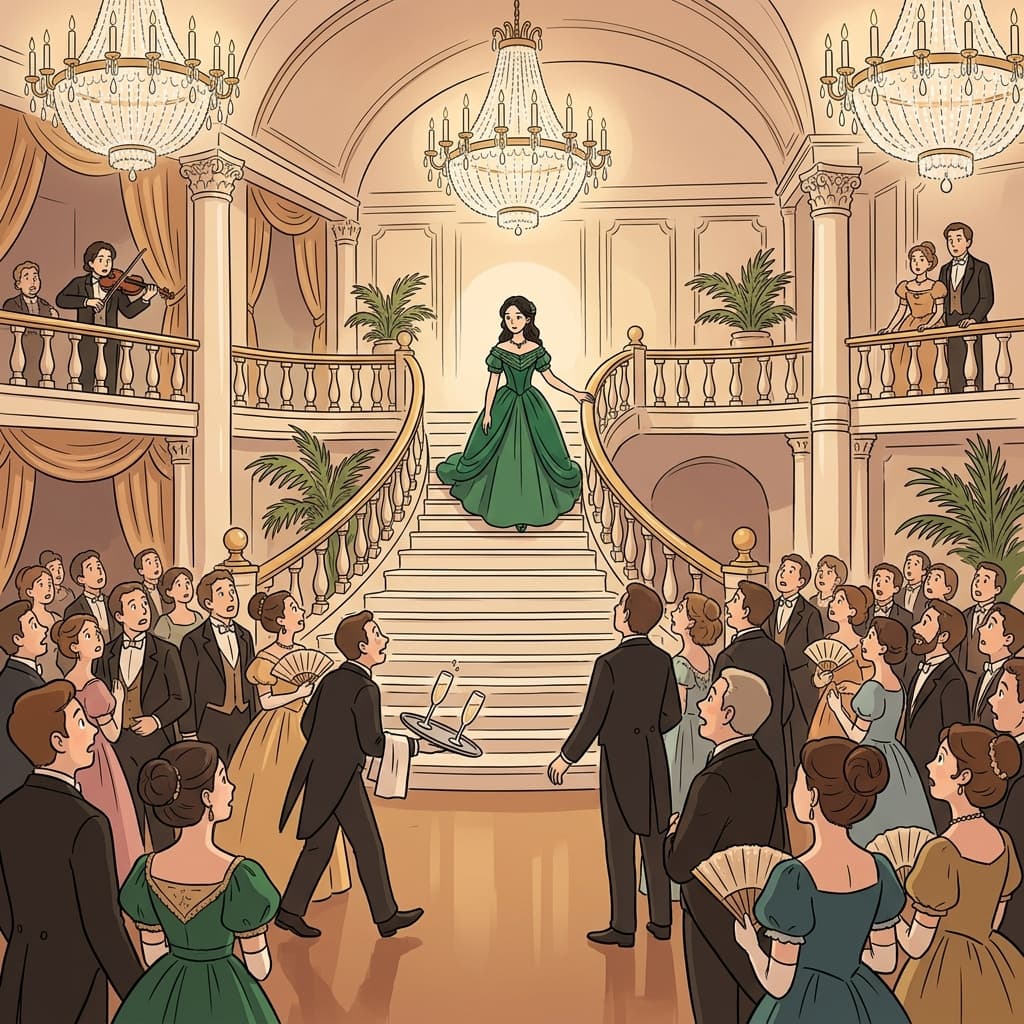 Her appearance at the gala turned every head in the ballroom.