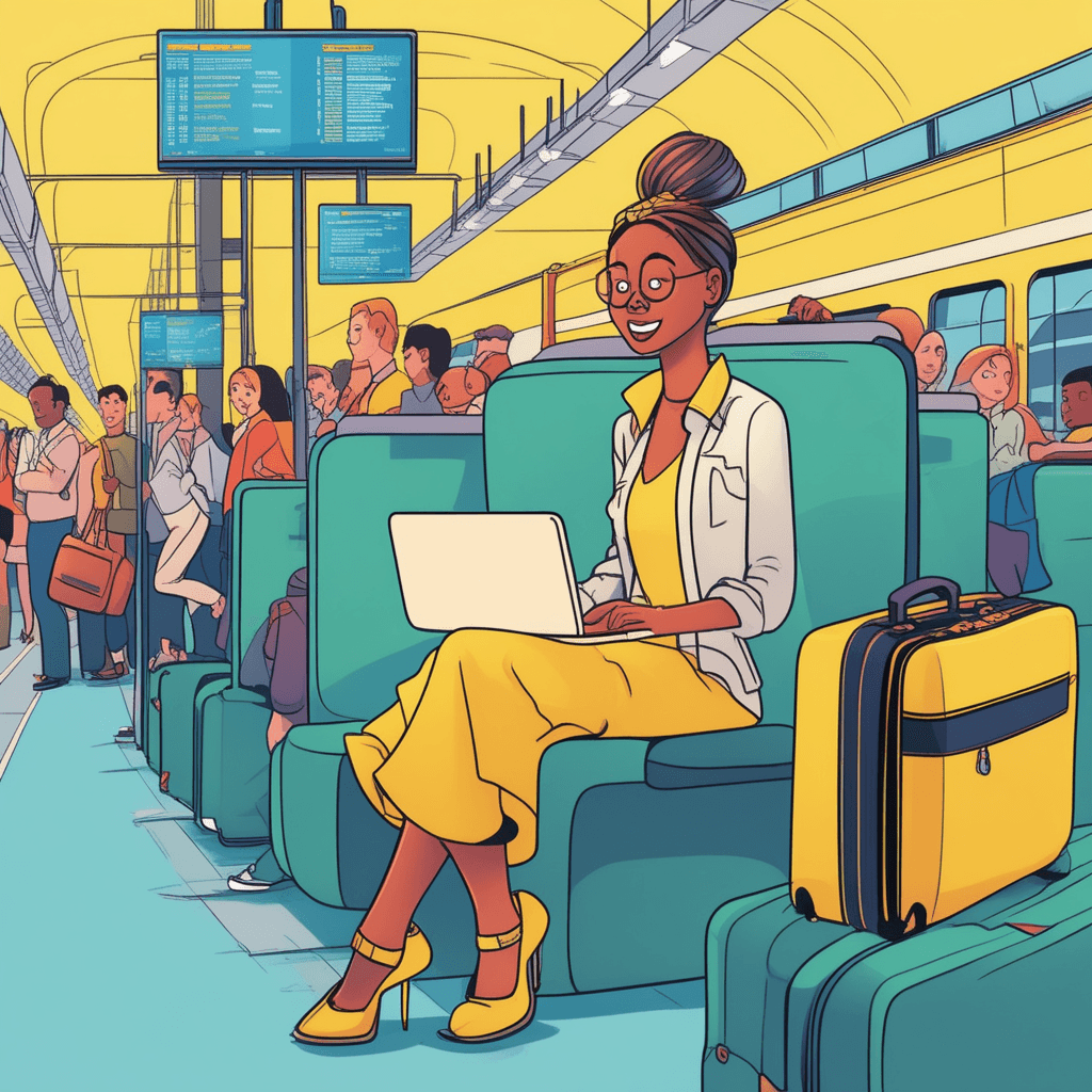Writing my application at the station before vacation!