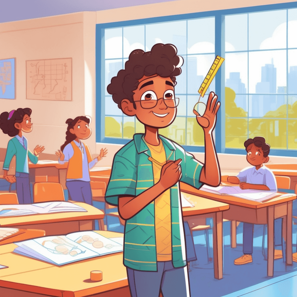 A student approximation demonstrates nearly but not exactly measuring the correct length