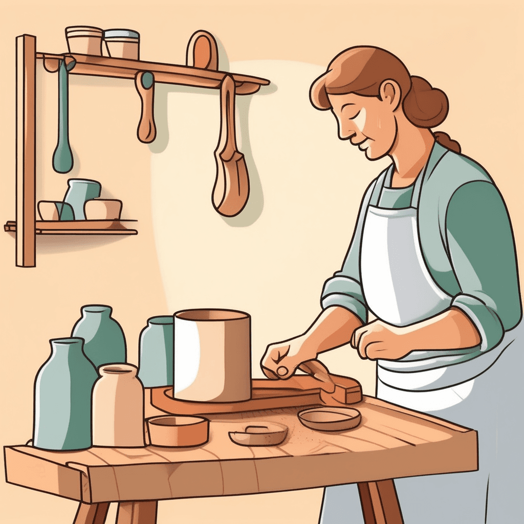 A skilled craftsperson who creates handmade objects using traditional methods and techniques. Someone who practices a particular craft with expertise and artistic ability.