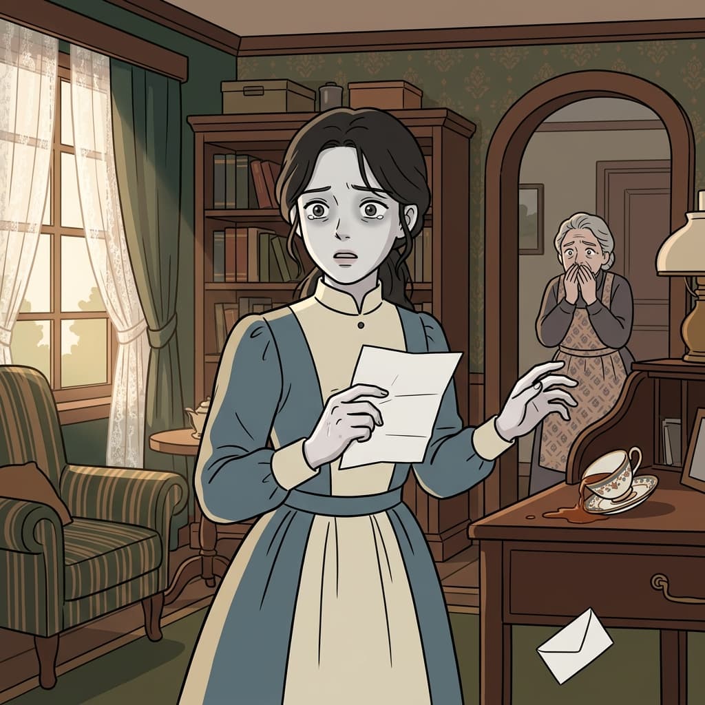 Her face turned ashen when she read the telegram about her brother.
