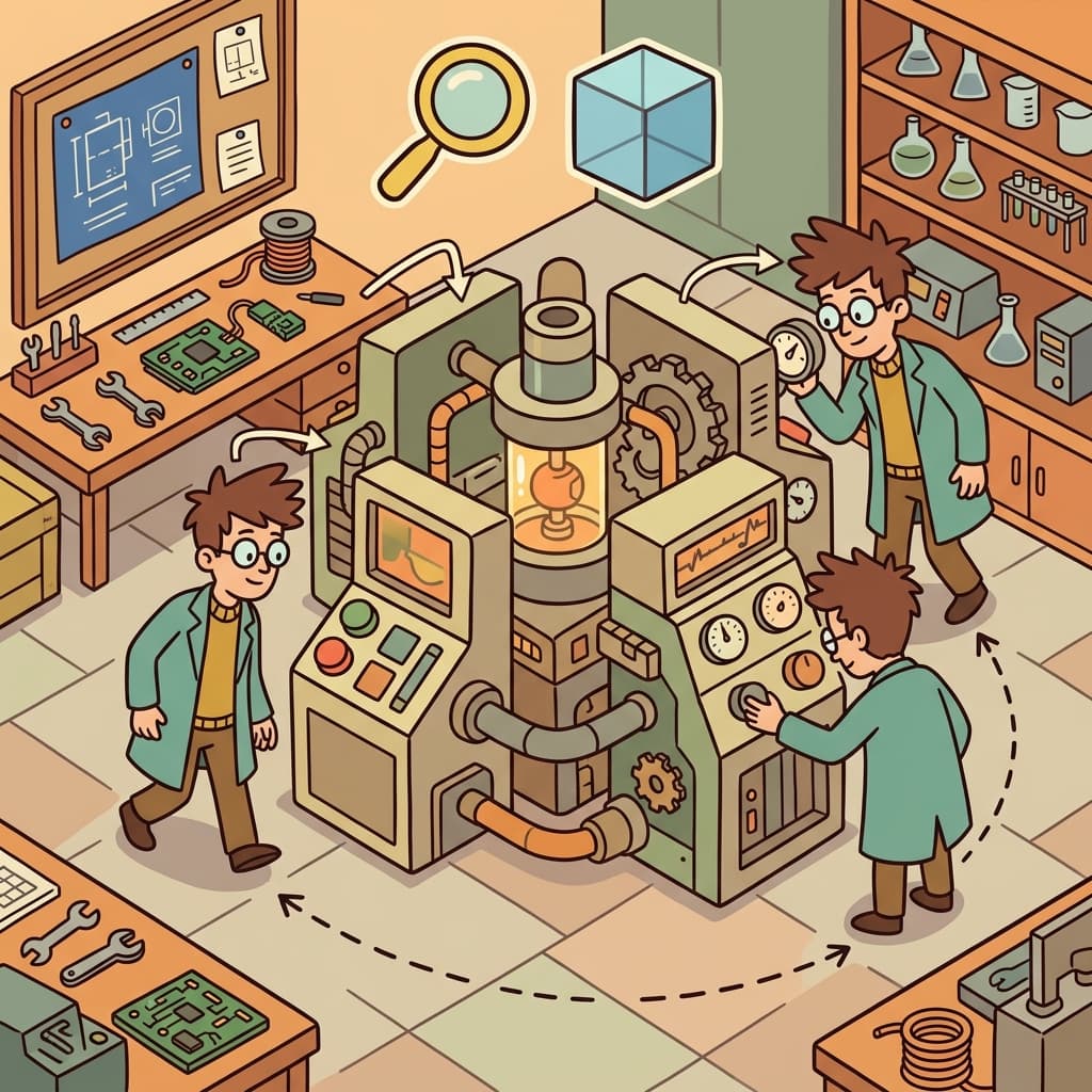 The scientist inspected every aspect of the machine before using it. (A-SPECT → A SIDE TO INSPECT → an aspect is one side of something)