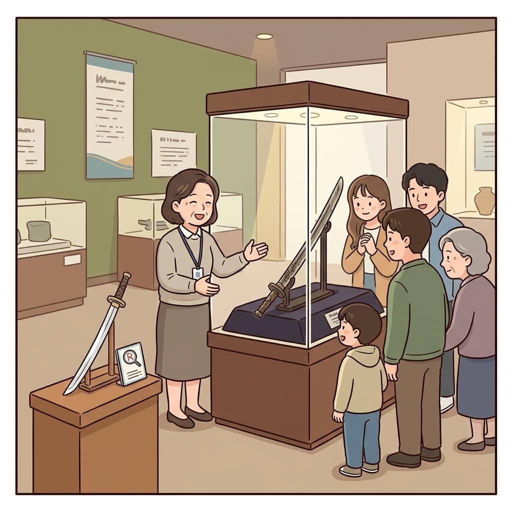 Experts confirmed the authenticity of the ancient sword.
