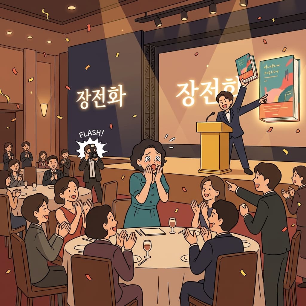 The authorship of the novel was finally revealed at the ceremony.
