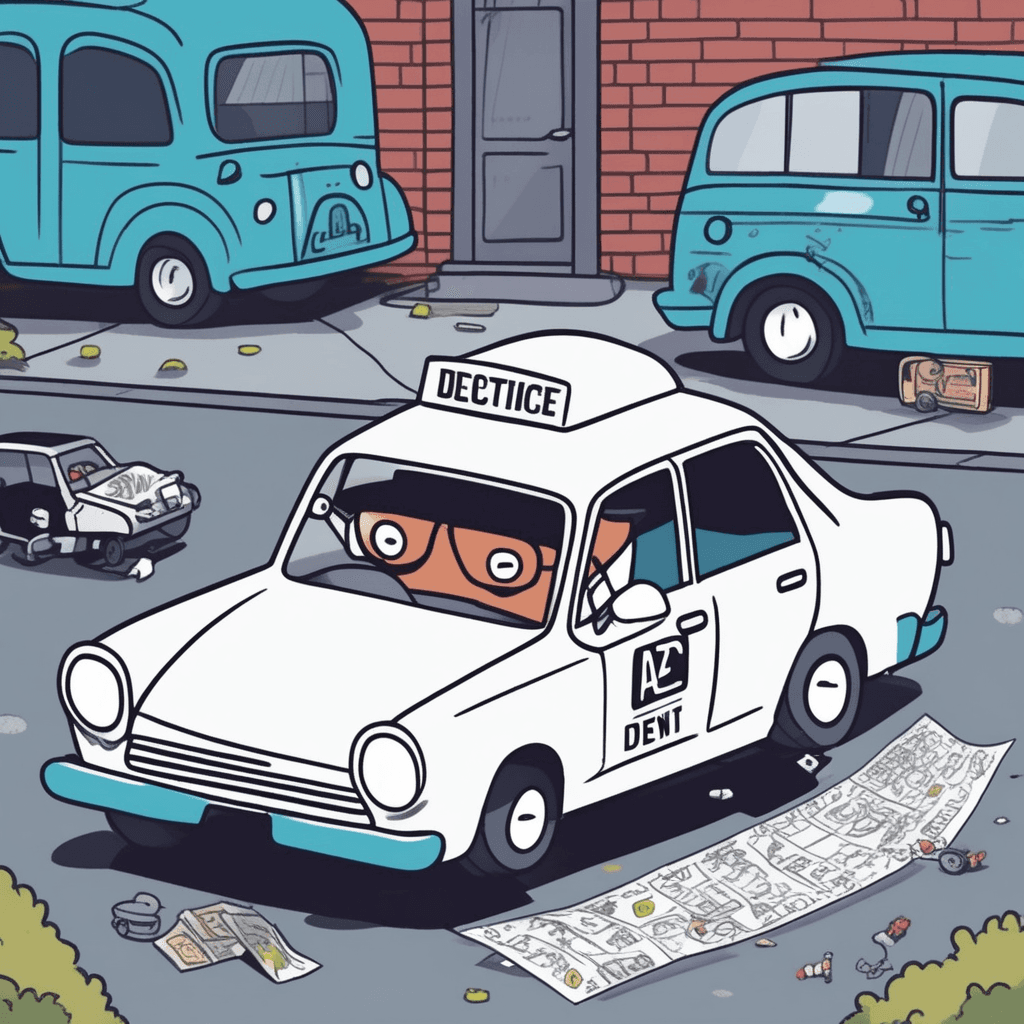 Auto-see detective car automatically examines the scene for clues!