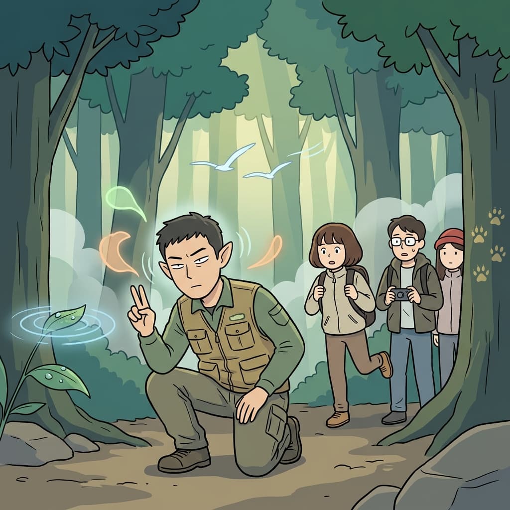 A wildlife guide is attuned to every rustle and birdcall in the forest.