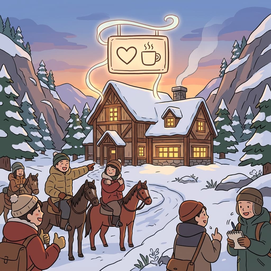 The old inn came to be characterized as the coziest stop on the mountain road.