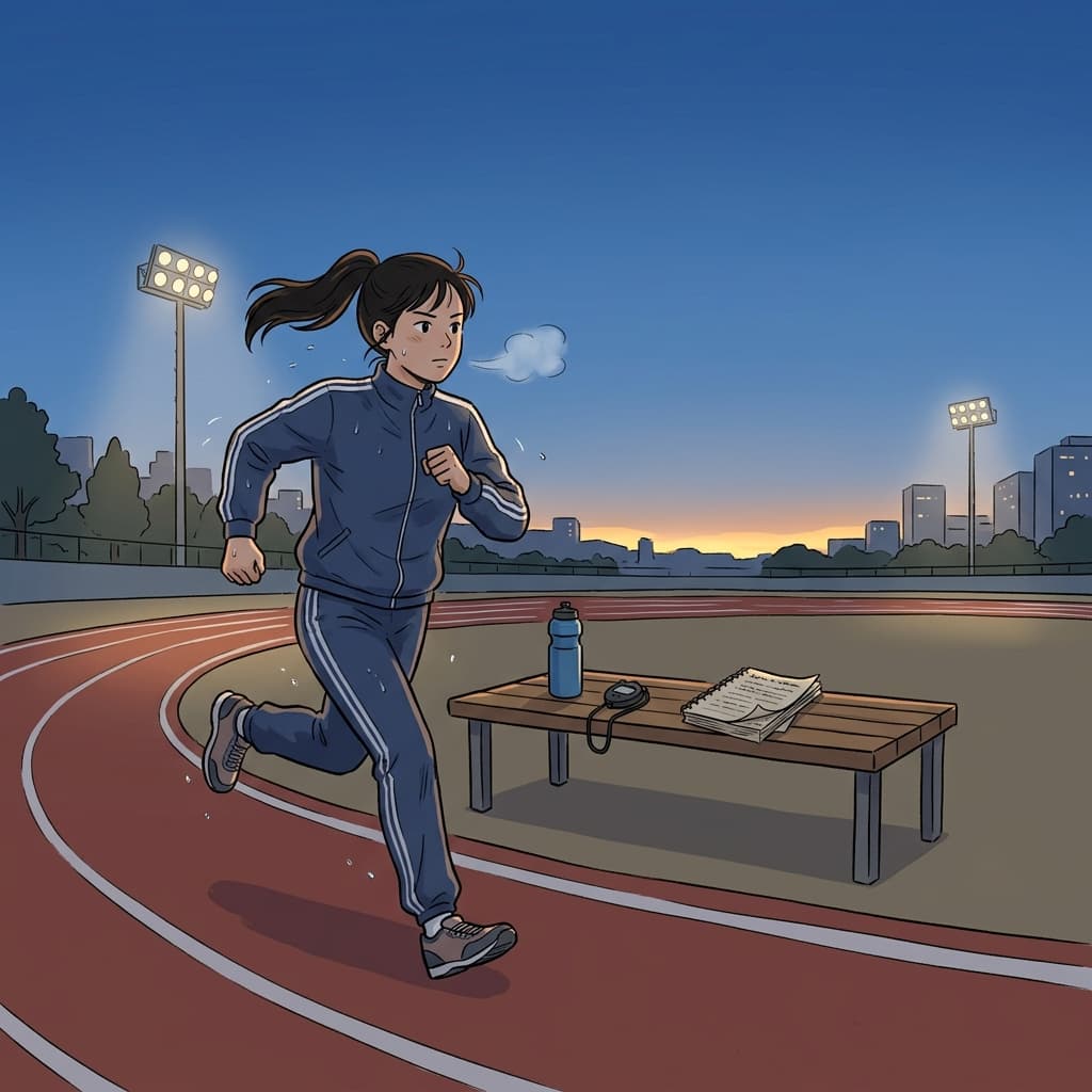 She is dedicated to training every single morning before sunrise.