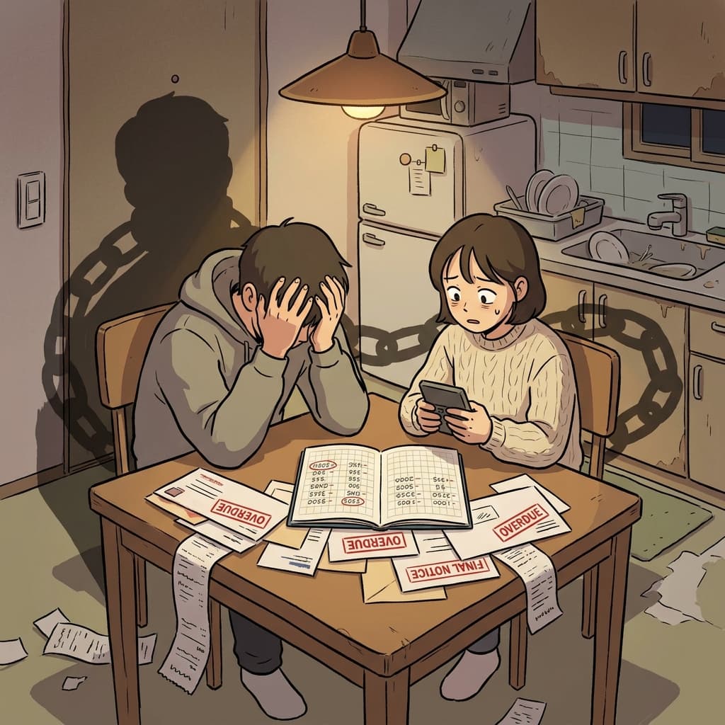 After medical bills piled up, the young couple realized they were deeply in debt.