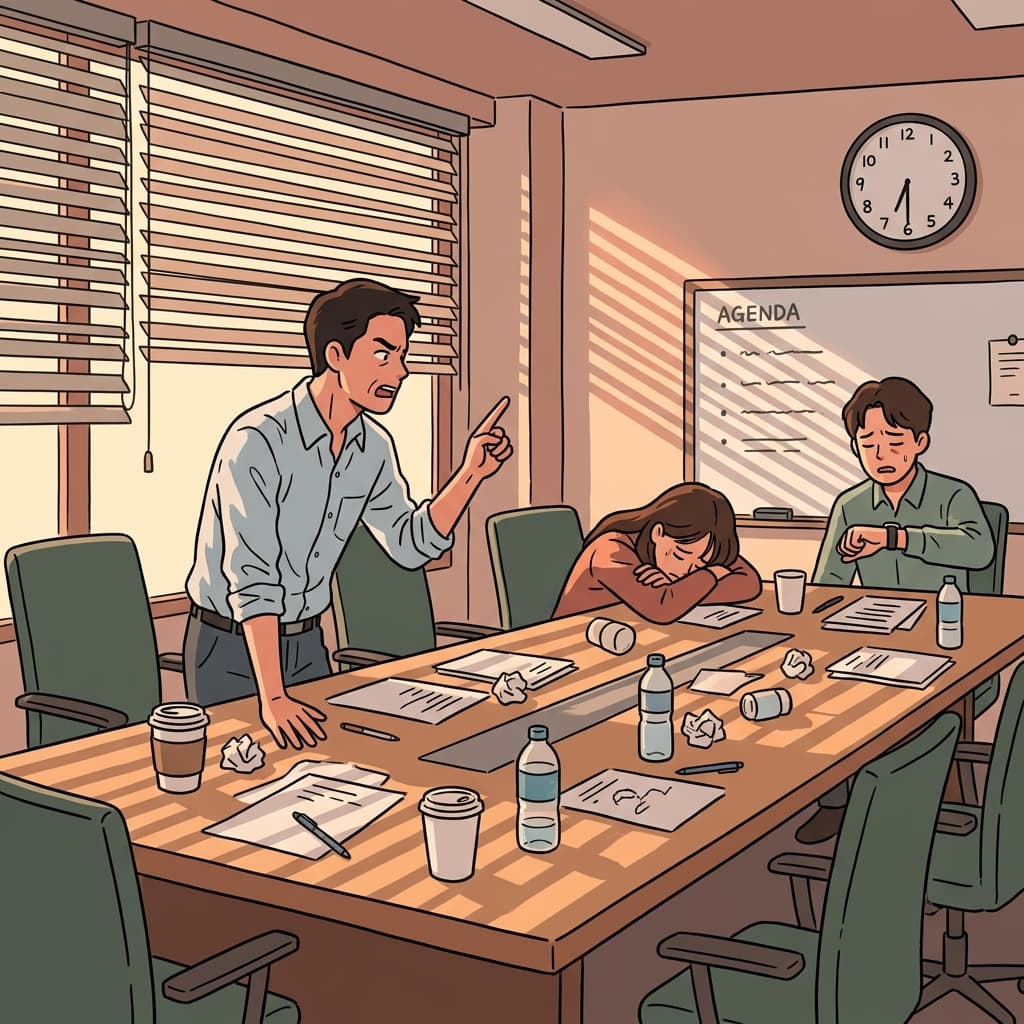 Stop beating a dead horse — the meeting ended an hour ago.