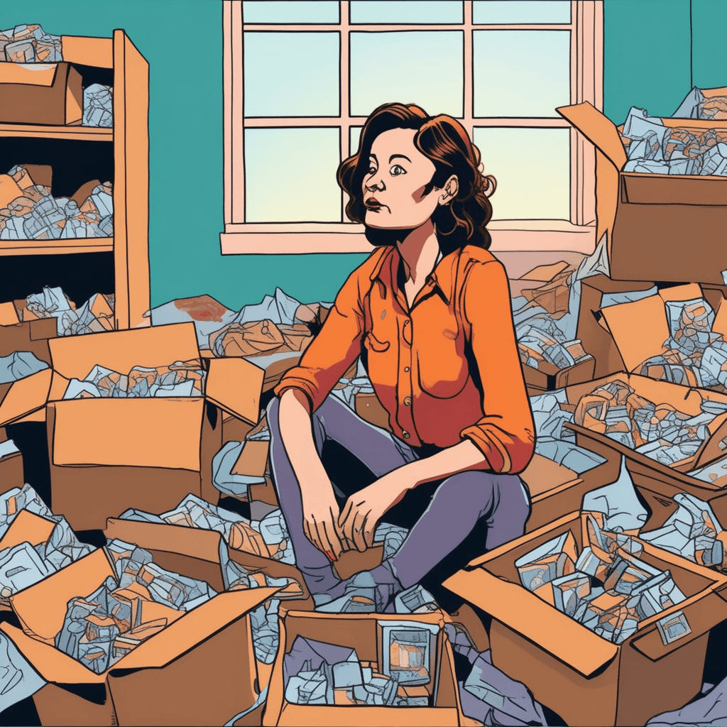 Among her belongings, she feels her deepest longings.