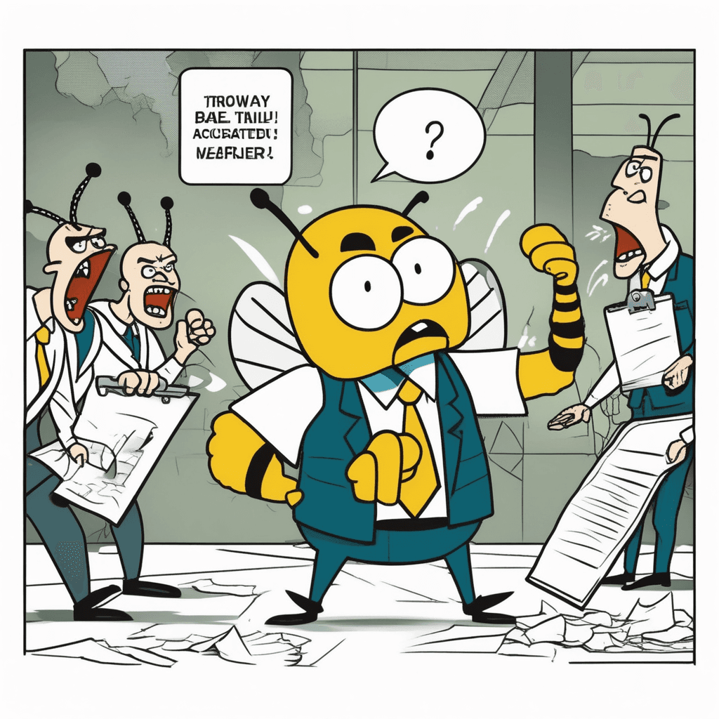 Angry BEe giving a terrible RATE - scolding and criticizing furiously!