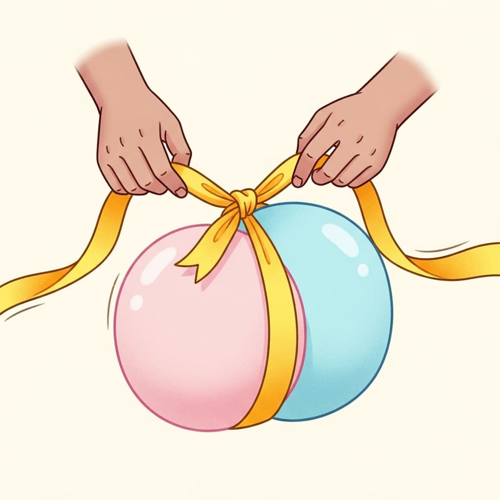 to tie something or someone tightly, or to fasten things together