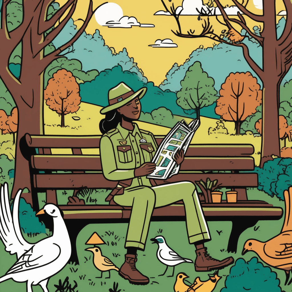 Bird-feeding while reading, knowledge leading!