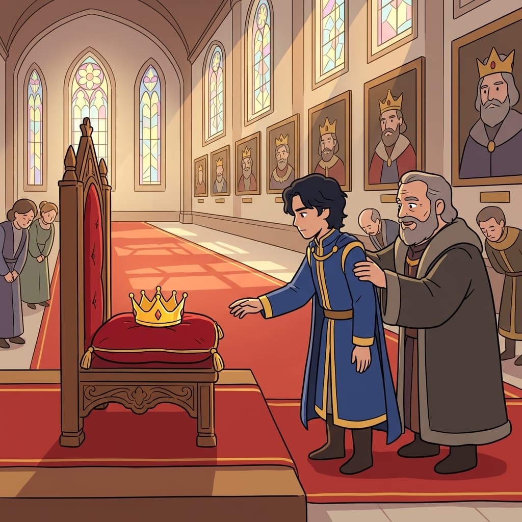 As the eldest prince, the crown is his birthright — passed down through generations.