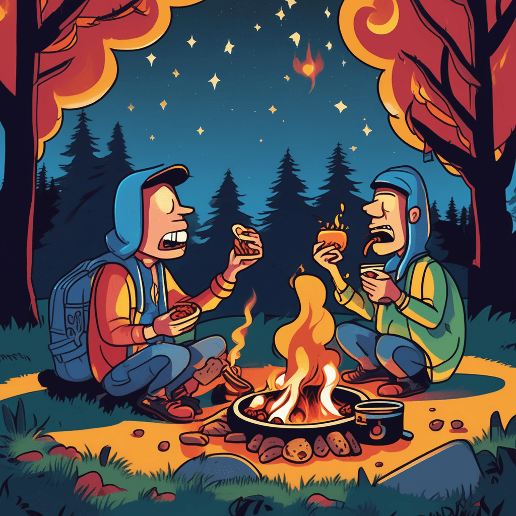 Take a bite by firelight as day turns into night!