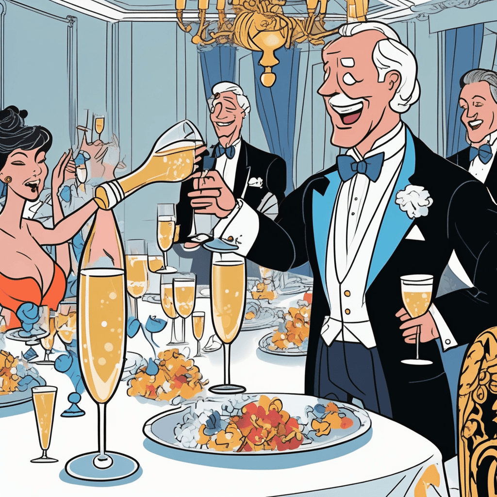 The host loves to boast while making a toast!