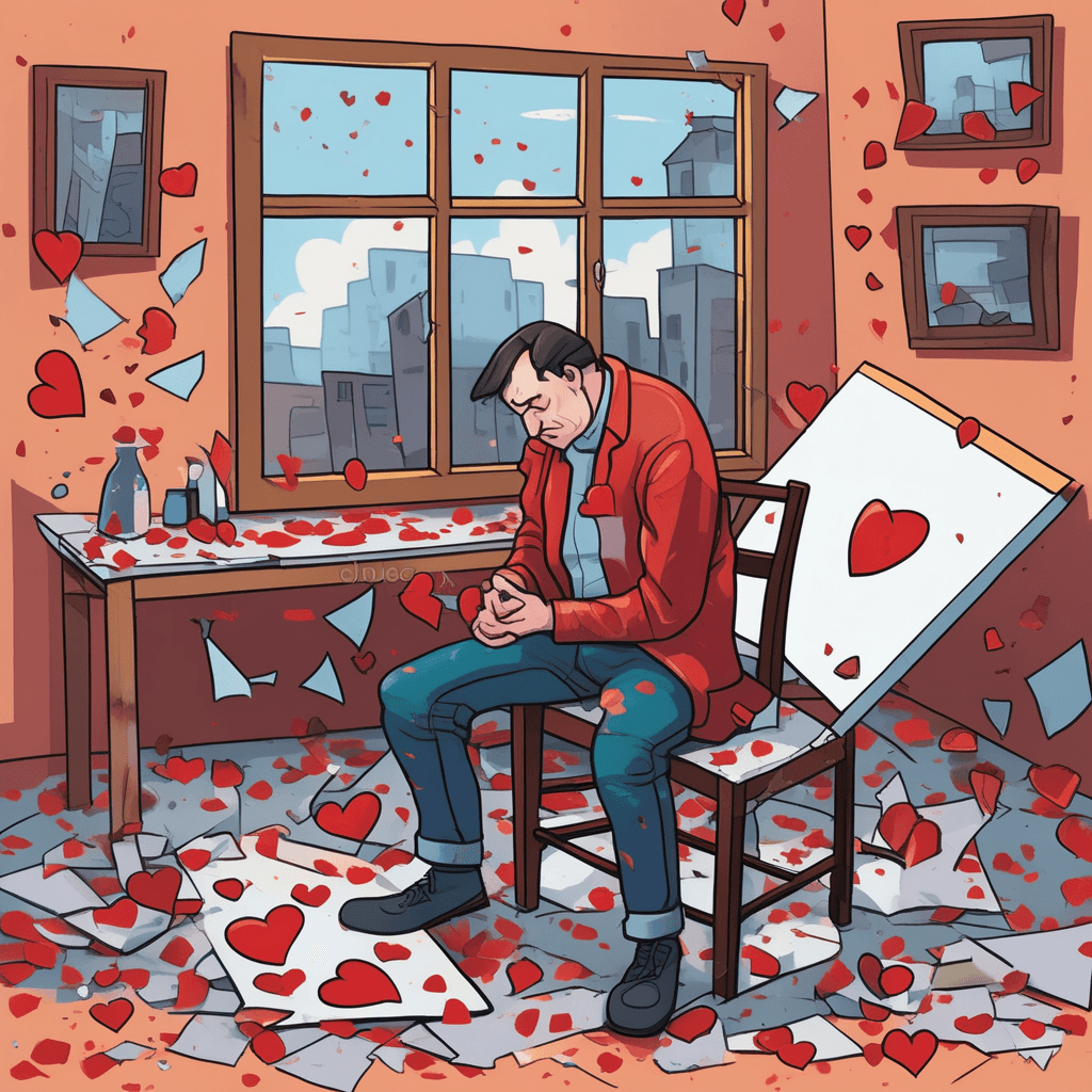 When lovers drift apart, pain becomes art