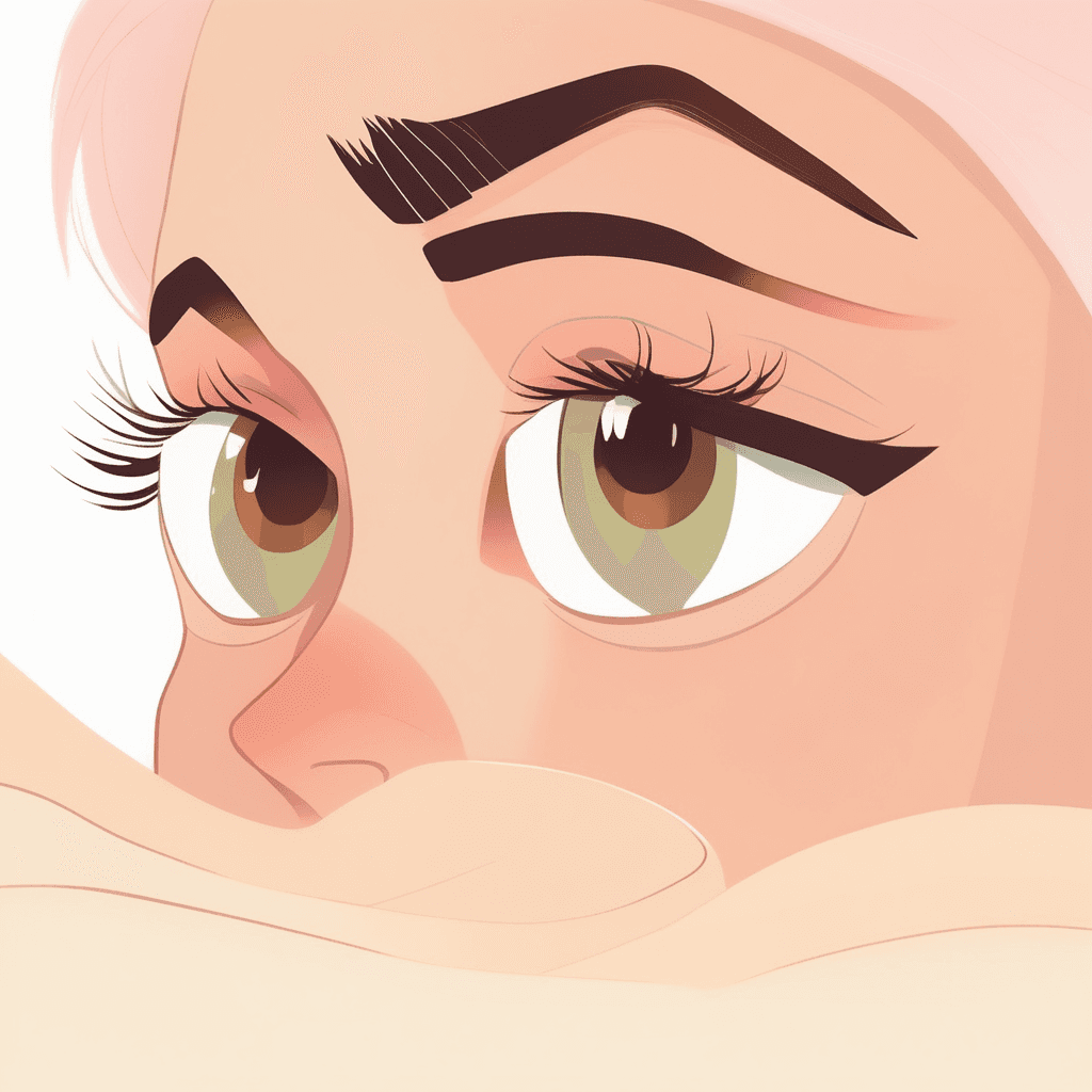 the hair growing on the ridge above the eye sockets; eyebrows