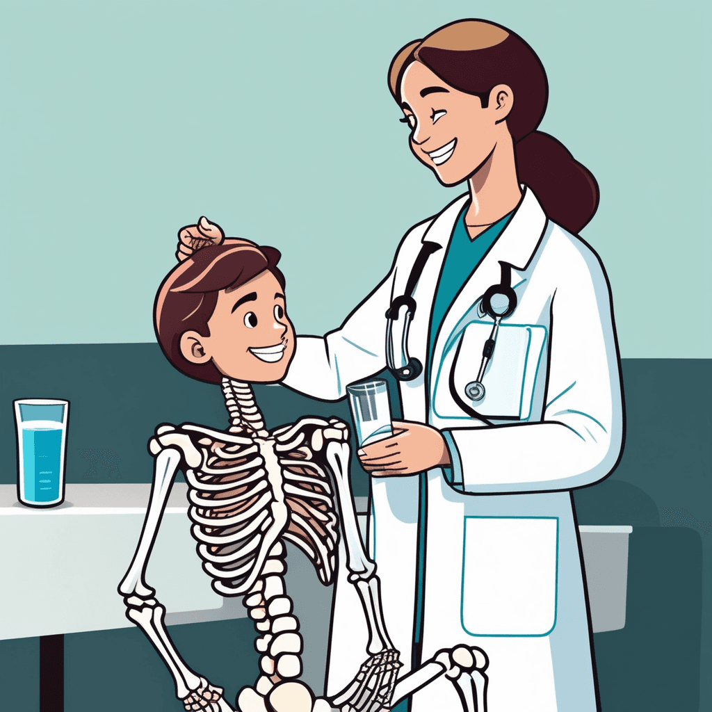 Calcium makes bones strong