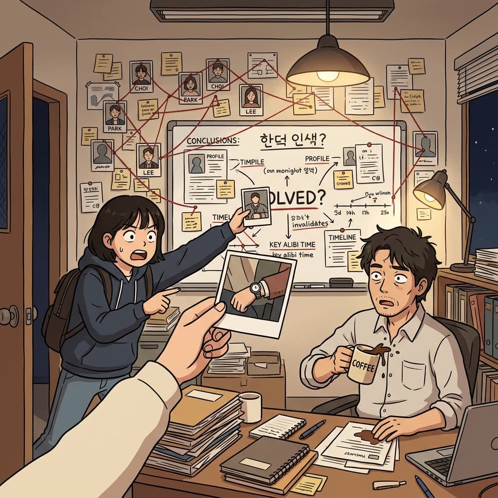 The new evidence calls into question the detective's entire theory.