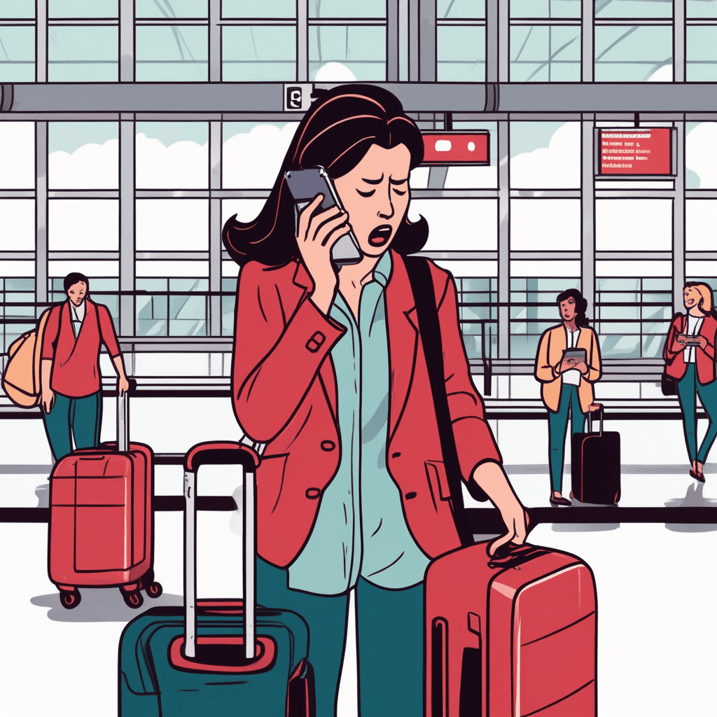 Flight cancellation disappoints waiting passengers