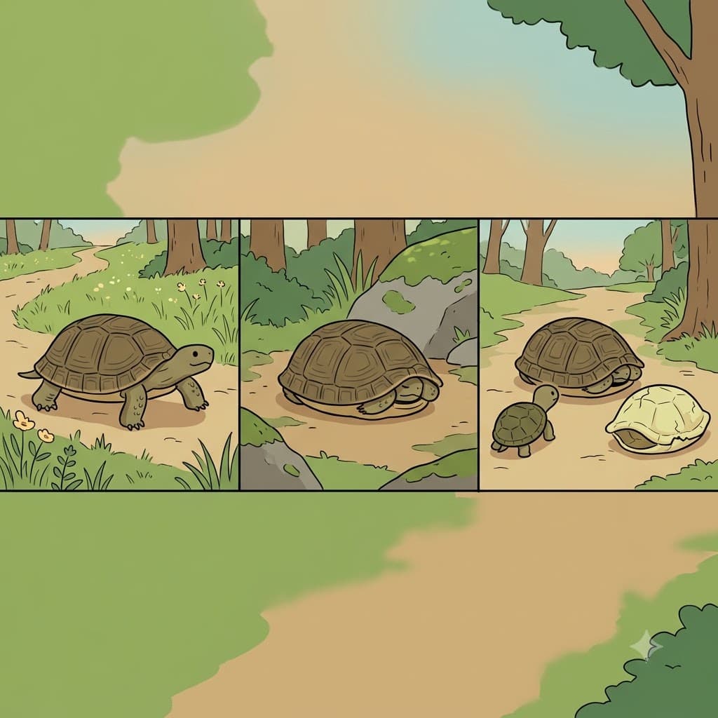 The turtle's carapace gave it a protective embrace that nothing could easily replace.