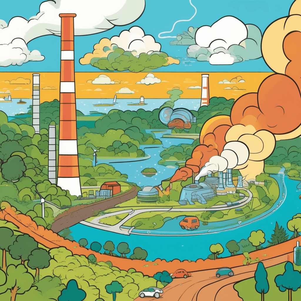 A carbon cycle moves continuously through atmosphere, ocean, land, and life