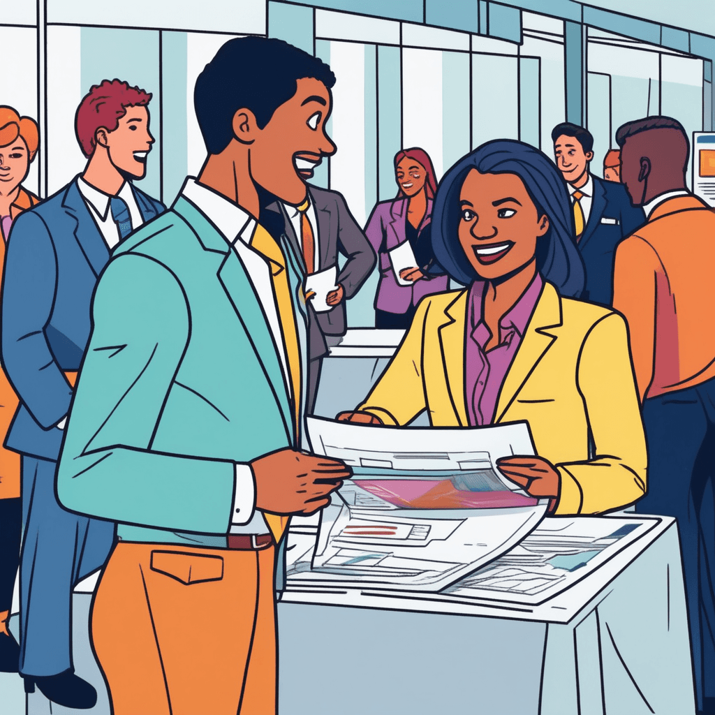 Those who prepare get opportunities to share at the career fair!