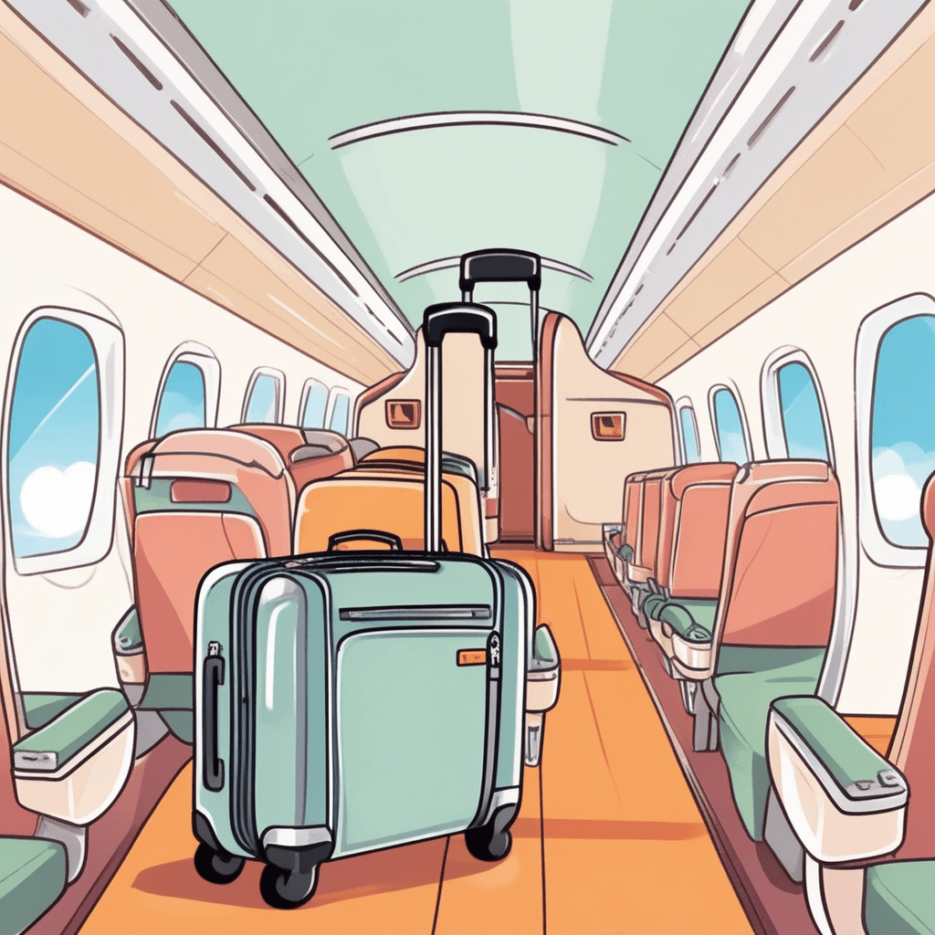 Small luggage that passengers are allowed to carry aboard an aircraft and keep with them in the cabin