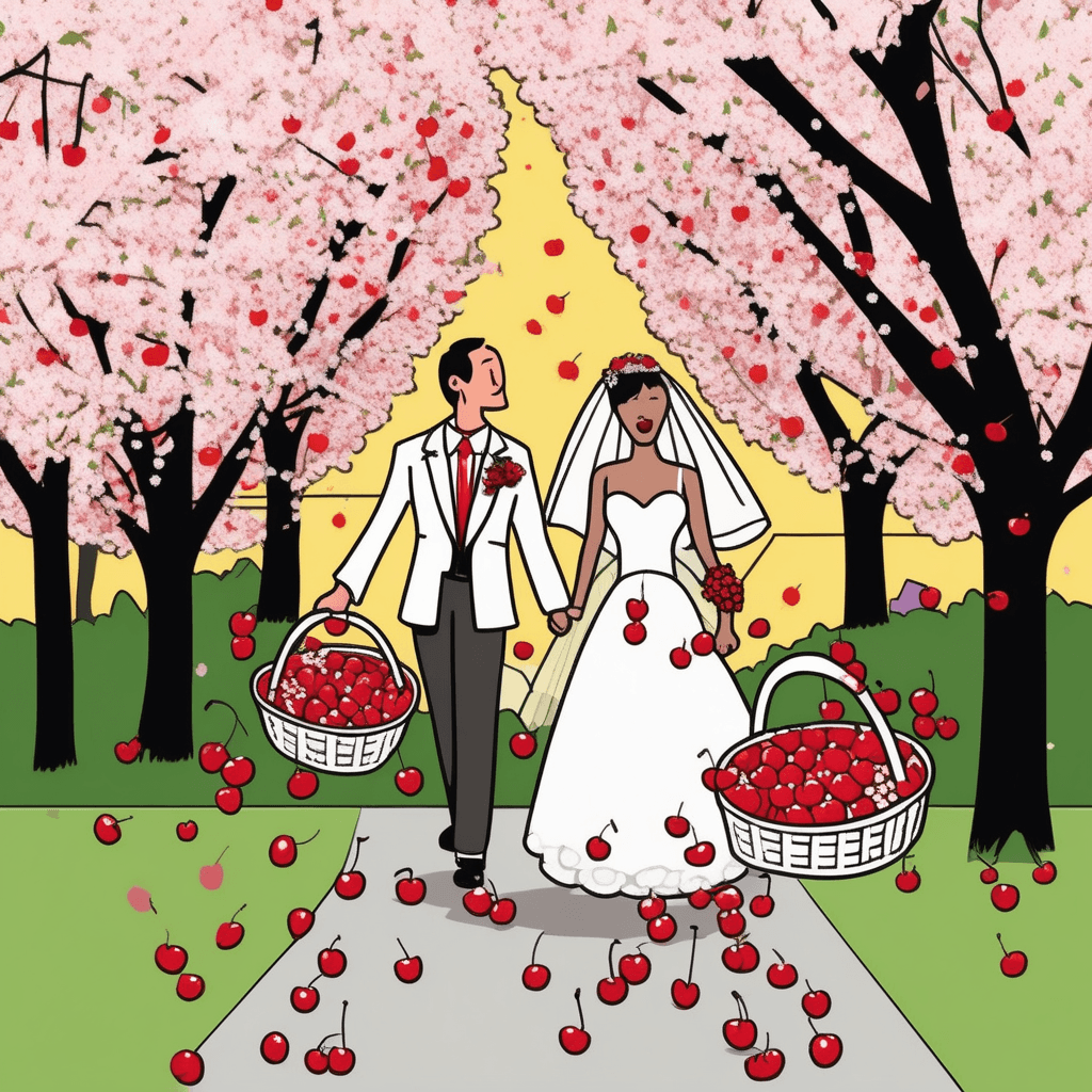 Carry cherries to marry - sweet love in every step!