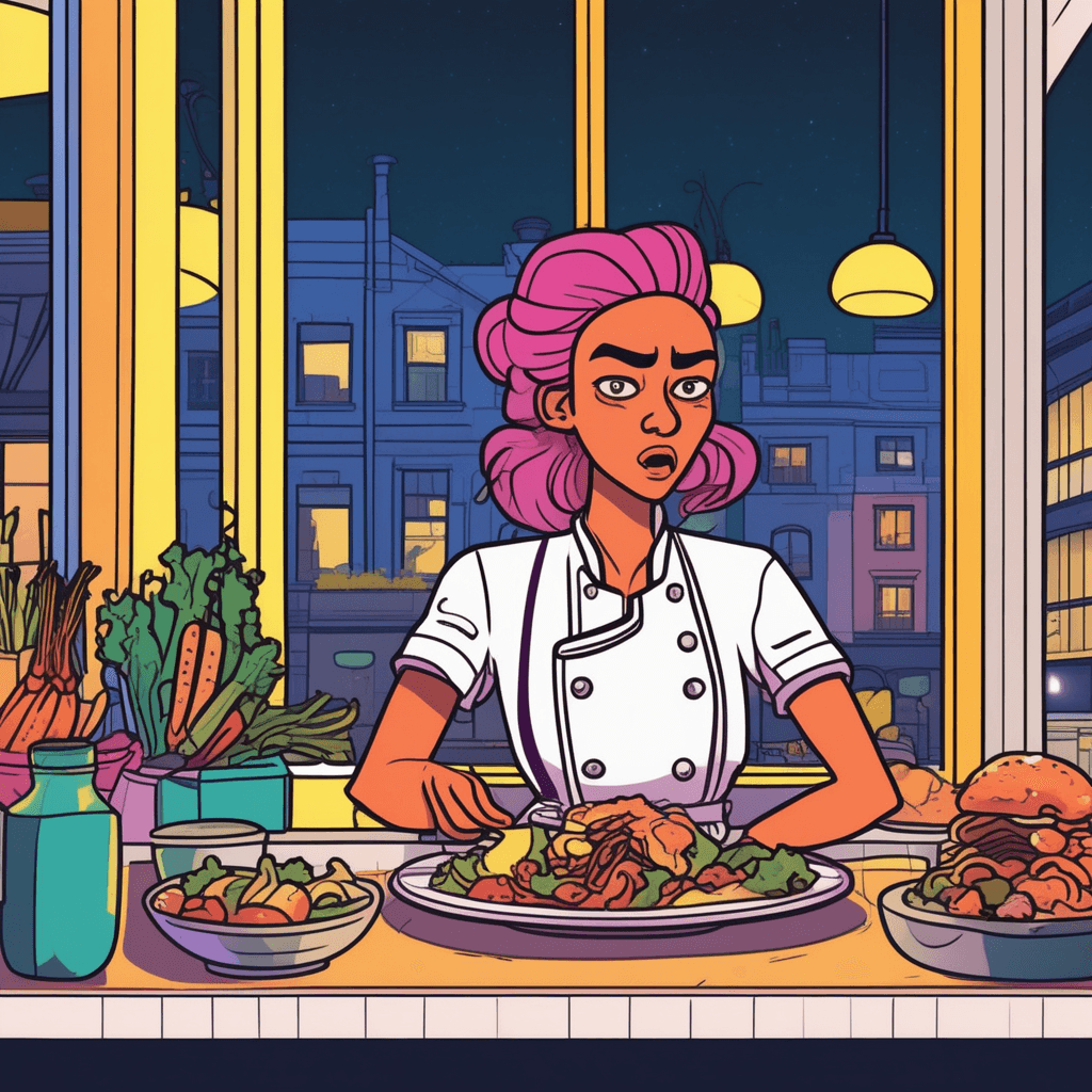 She'll starve to carve out success, then proudly serve!
