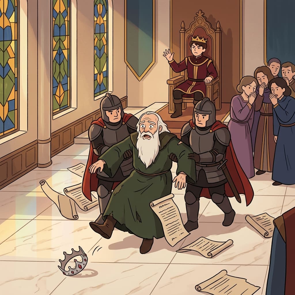 After years of loyal service, the king cast aside his old advisor without warning.